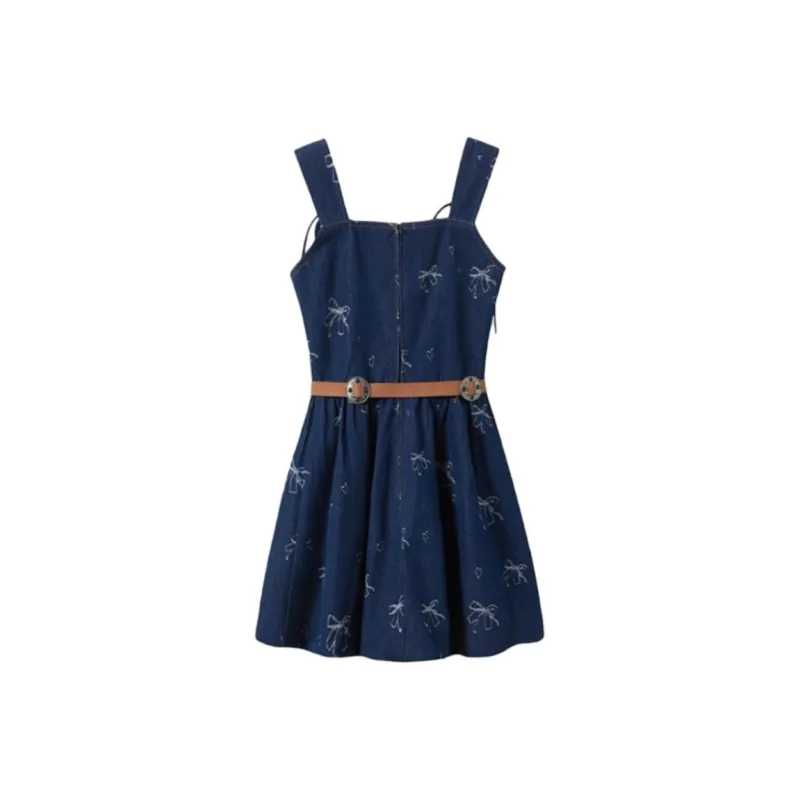 IDLE SOUL Slip Dresses Women's Dark Blue-1