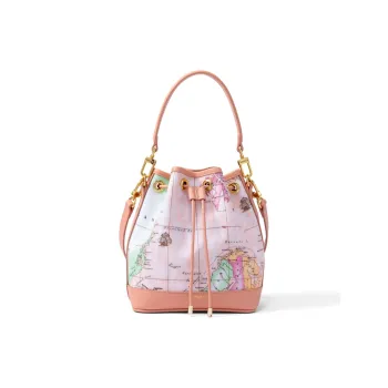 PAPRIKA Cow Leather Crossbody Bucket Handbag Women's Multicolor