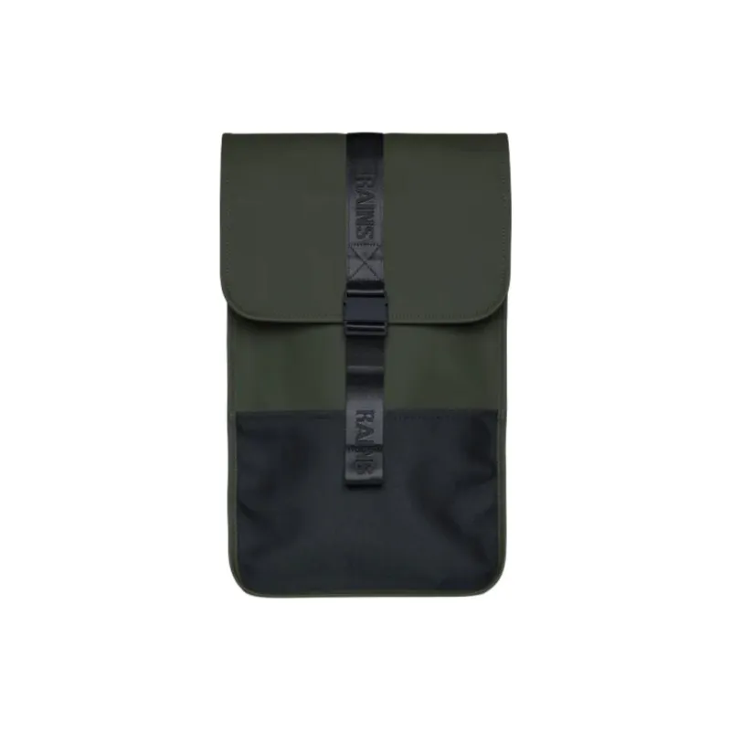 Rains Polyester Backpack Unisex Green-0