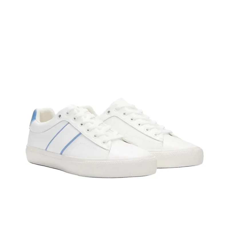 HUGO BOSS Aiden Low Top Skateboard Shoes Women's White Blue-1