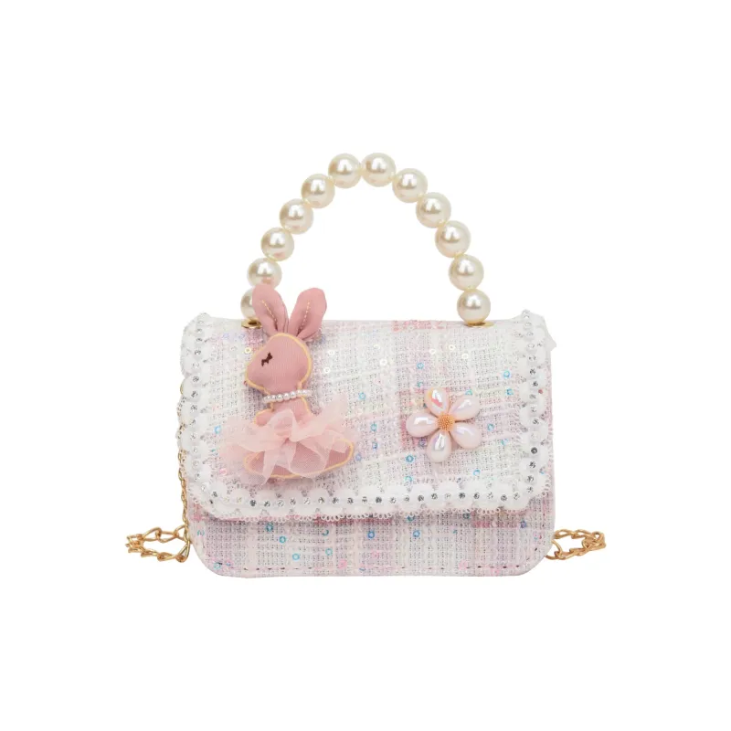 ROSEDAWN Woolen Crossbody One Shoulder Handbag Regular Kids' Pink-9