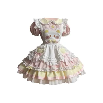 TIBINB Lolita Dresses Women's Small Lo Skirt Includes Bowknot