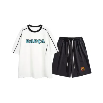 FCB ARCELONA Casual Sportswear Unisex 2 Piece Set