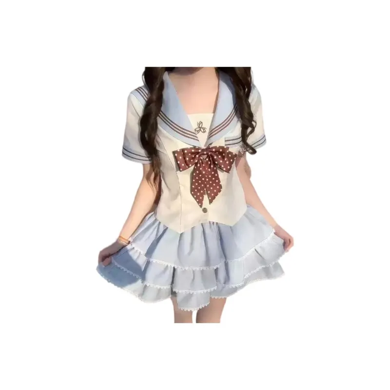 Mu Xiao Xin Two Piece Skirt Sets Women's-5