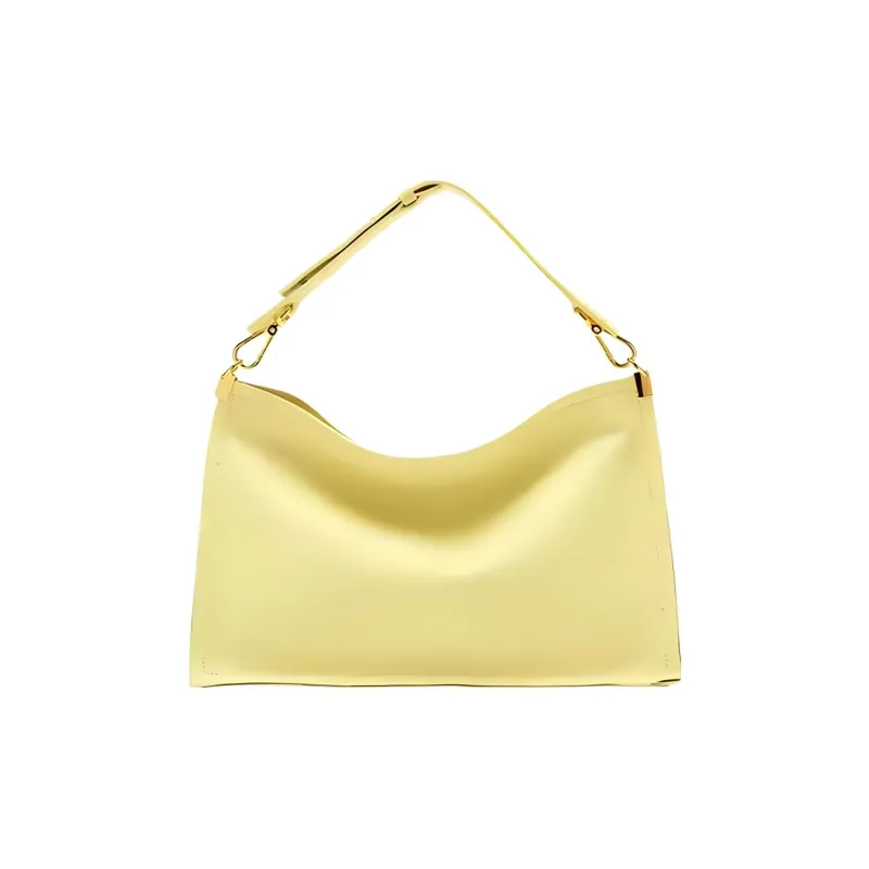 COCCINELLE Cow Leather Handbag Large Size Women's Lemon Juice Color-0