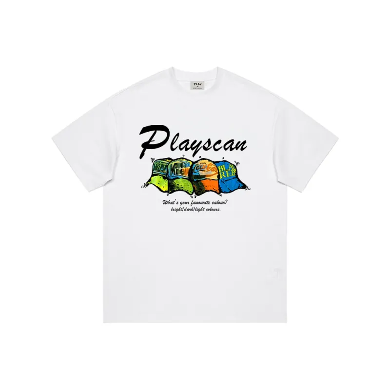 PLAY SCAN Drop Shoulder Sleeve T Shirt Women's-4