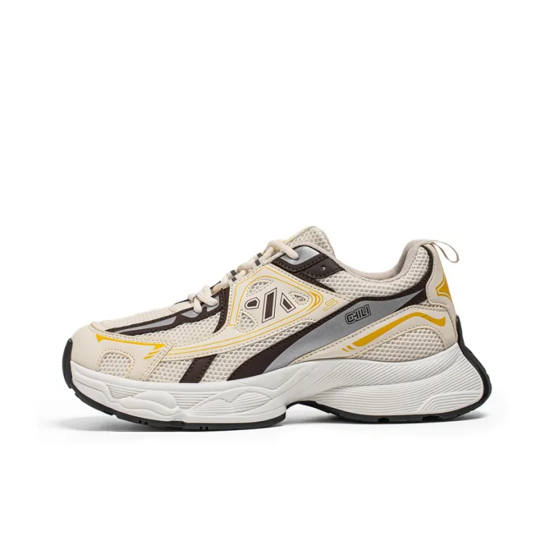 JANECO Slip Resistant, Abrasion Resistant, Breathable Low Top Chunky Sneakers Men's-12