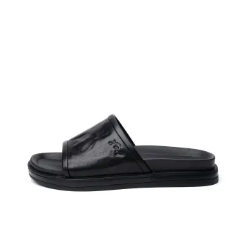 FED Rubber Foam Outsole Odor Resistant Quick Dry Slide Slippers Men's Black