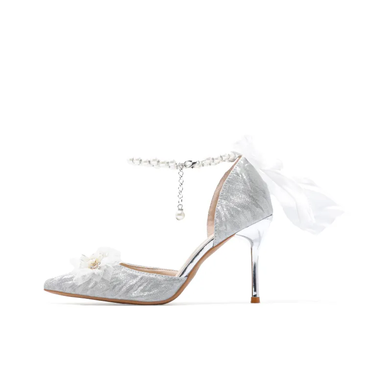 Be Good High Heels Women's Silver-0