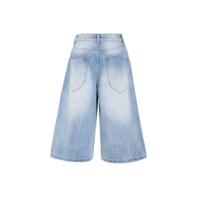 ZXZA Denim Shorts Women's Bamboo Blue-1