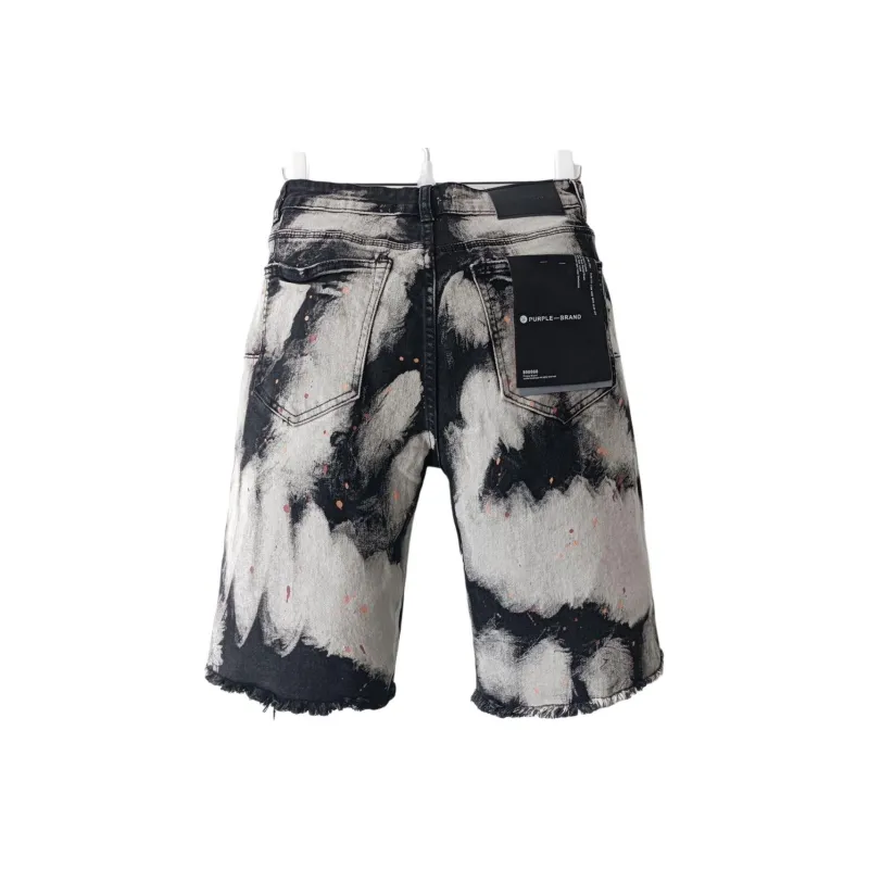 RASHOMONG Denim Shorts Unisex Black-1