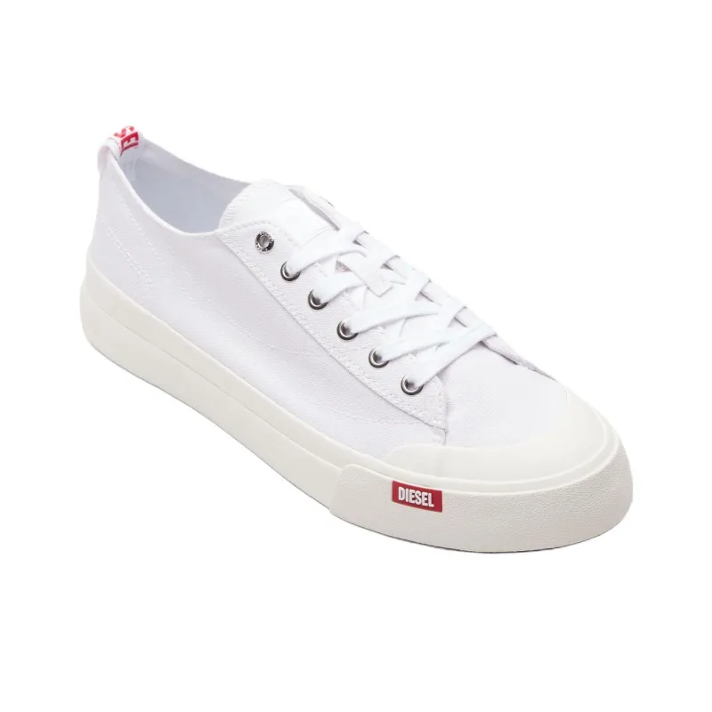 DIESEL S Athos Low Top Canvas Shoes Men's White-4