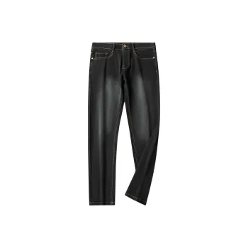 Devanro Jeans Men Black Gray