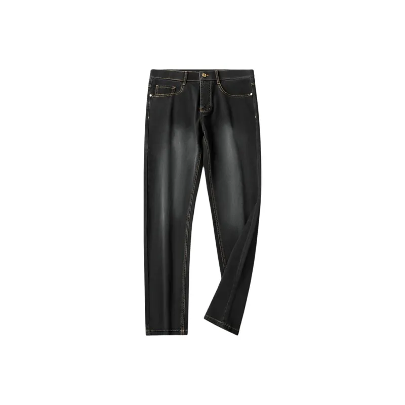Devanro Jeans Men Black Gray-0