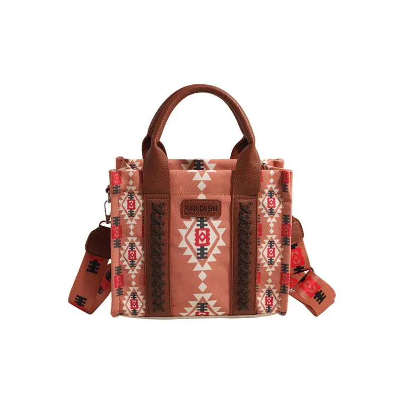 Bywhich Canvas Crossbody One Shoulder Handbag Regular Women's Multicolor-4