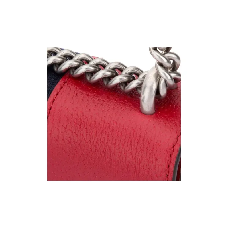 GUCCI Dionysus Cow Leather Chain Shoulder Bag, Crossbody Bag Mini Women's Red-3