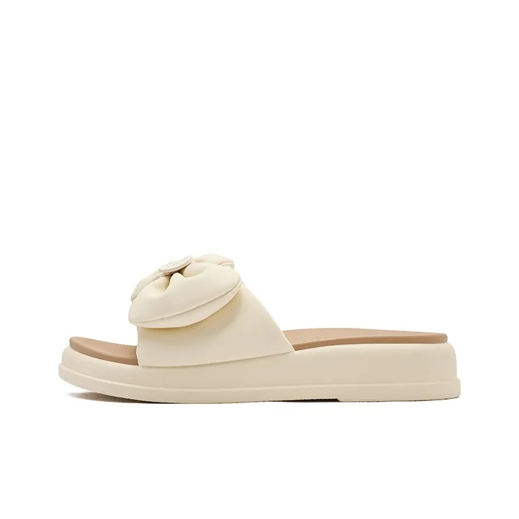 JOSINY Rubber Sole Slip Resistant Abrasion Resistant Cushioning Slide Slippers Women's-0