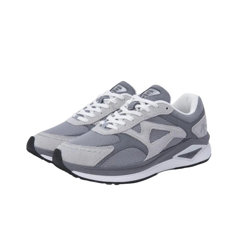 DESCENTE Cushrun Clash Anti Slip Wear Resistant Low Top Casual Shoes Unisex Gray-2