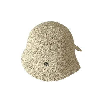 BOOLFEN Straw Woven Bucket Hats Women's