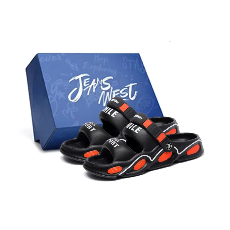 JEANSWEST Beach Sandals Men White-8