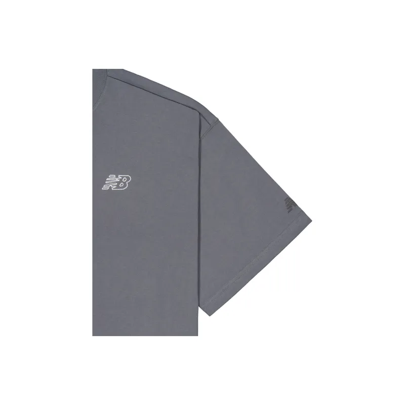 New Balance NB Grey SS25 T Shirt Men's Gray-4