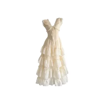 ETSE Slip Dresses Women's Apricot