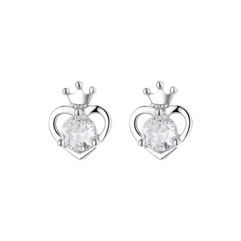 CENTURY&KINDLE 999 Fine Silver Stud Earrings Women's