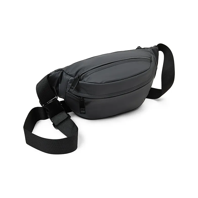 Old Man's Head Synthetic Leather Fanny Pack Regular Men's Black-13