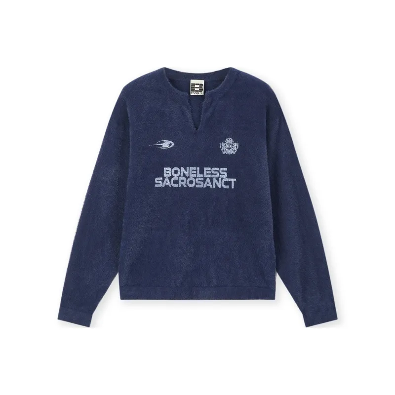 BONELESS Sweaters Unisex Navy Blue-0
