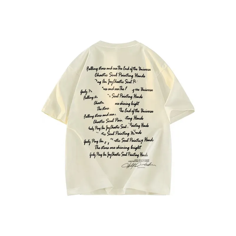 A02 T Shirts Unisex Light Beige Apricot-1