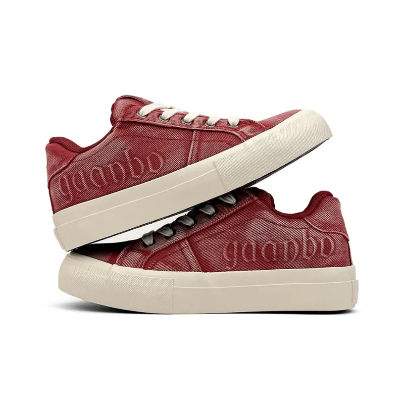 OUGLEMEN Low Top Canvas Shoes Men's Box-7