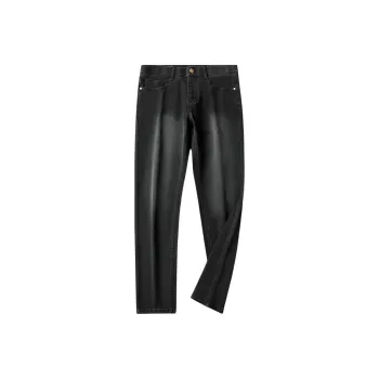 Devanro Jeans Men Black Gray