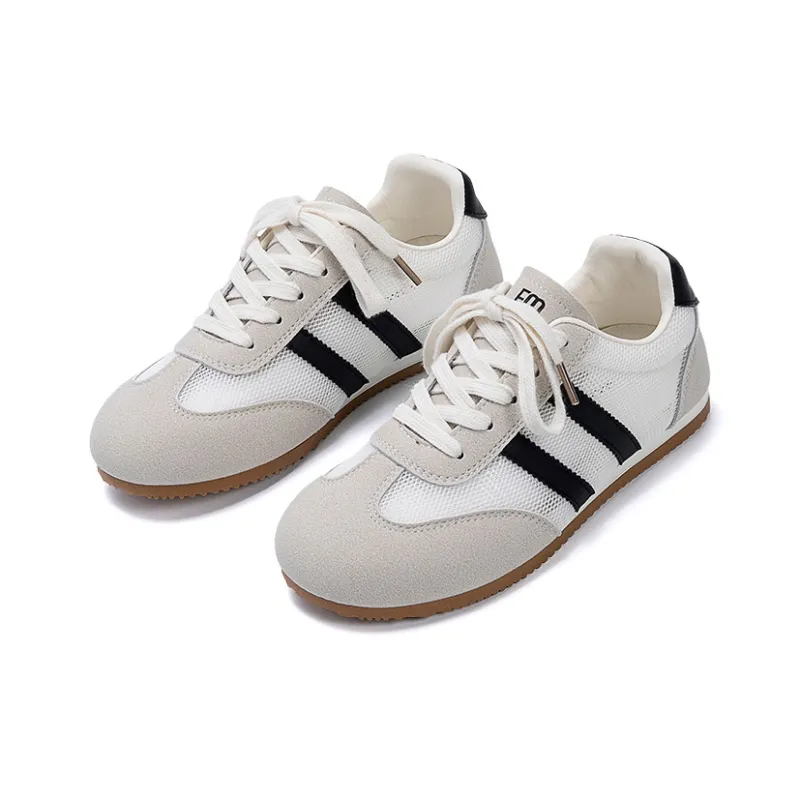 EXULL Q Low Top Casual Shoes Women's Beige Gray Black-3