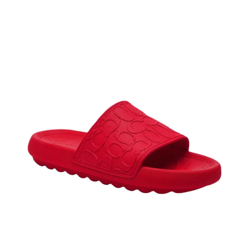 COACH Slide Slippers Men Red-1