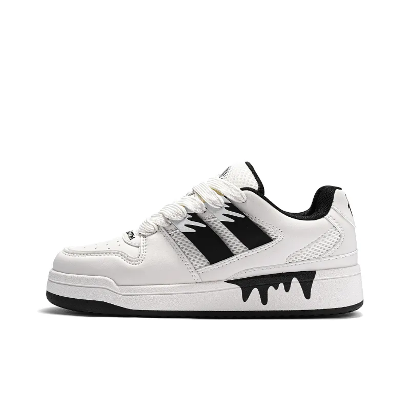 TALKING TOM Skateboard Shoes Unisex Low Top Black/White-6