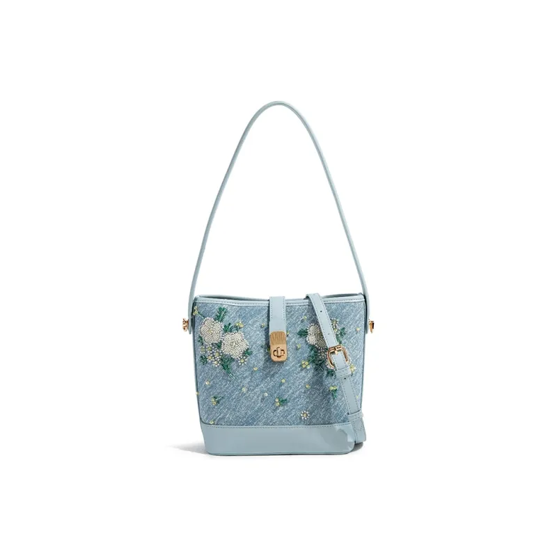 TAMATHA Polyurethane Synthetic Leather Crossbody Bag, Shoulder Bag Regular Women's Blue-6