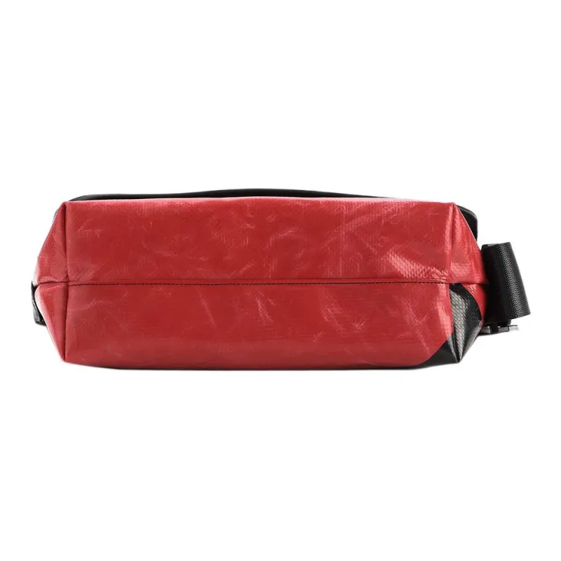 FREITAG Polyester Messenger Bag, Crossbody Bag, Shoulder Bag Unisex Red & Black-4