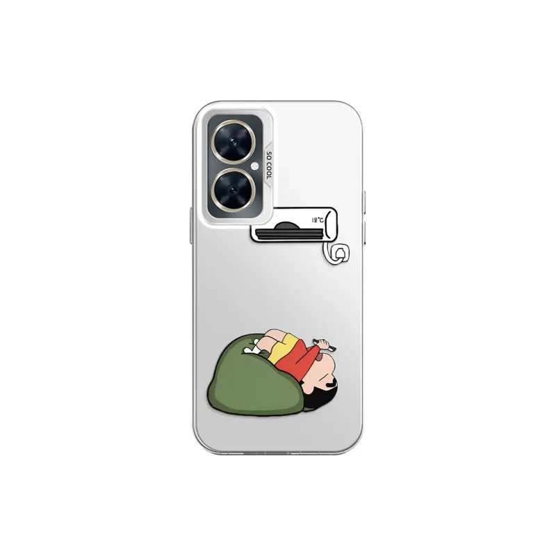 YICAIJIA Matte Material Air Conditioner Shin Chan H Phone Cases Compatibility With MVMOM 20/30 Trendy And Cool-10