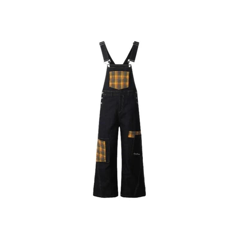TIBINB Overalls Women's Black-0