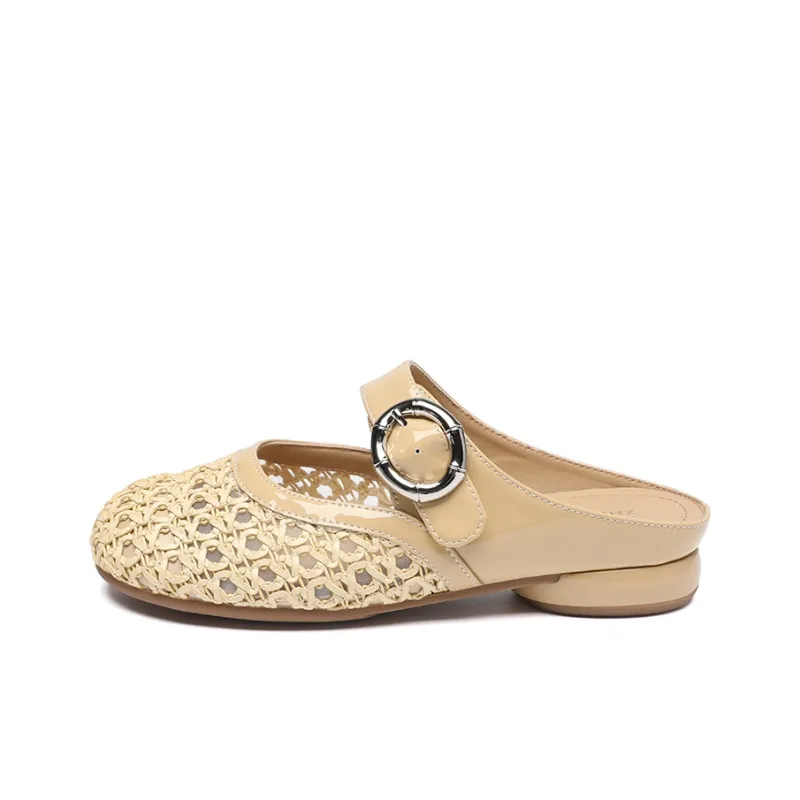 ZHR Rubber Sole Odor Resistant, Abrasion Resistant Closed Toe Slippers Women's-6