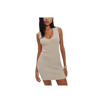 REFORMATION Aster Boucle Sweater Dress Sleeveless Dress Women's
