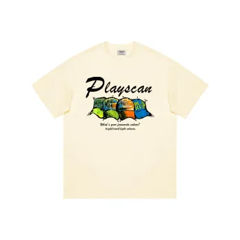 PLAY SCAN Drop Shoulder Sleeve Short Sleeved T Shirts Women's