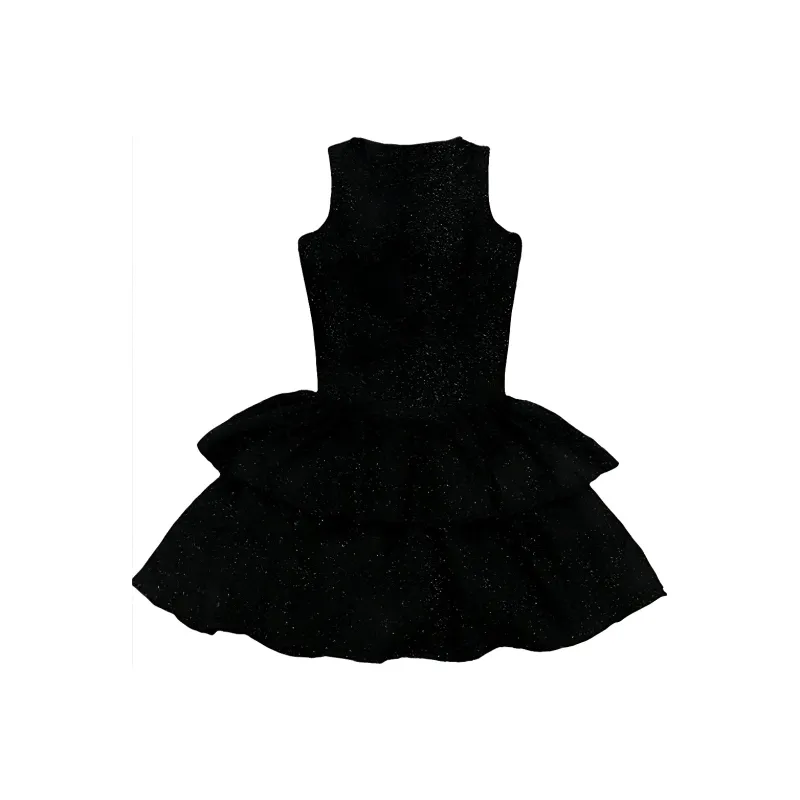 ETSE Sleeveless Dresses Women's Black-1