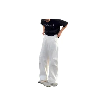 CORNILOT Casual Pants Unisex White