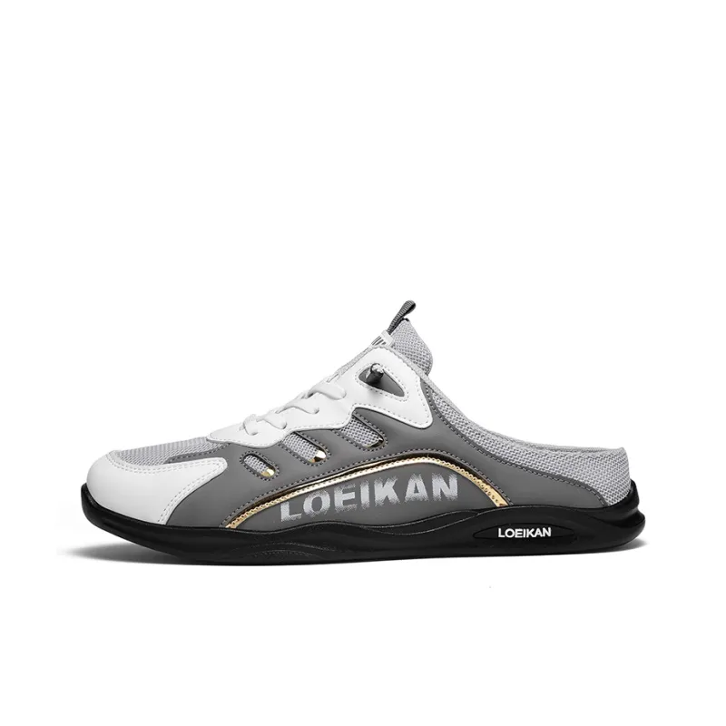 LONGDUIZHANG Slip Resistant Closed Toe Slippers Men's-0
