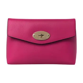 Mulberry Grained Leather Clutch Women's Pink