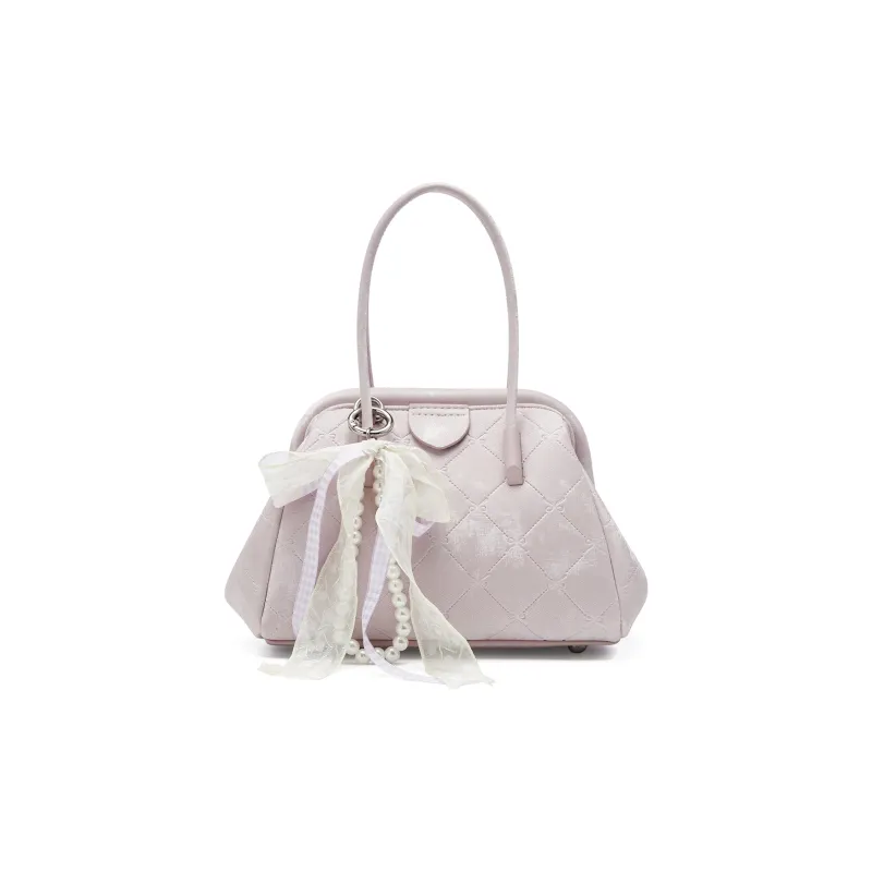 JOSINY Synthetic Leather Handbag Women's Light Purple/Ecru-0