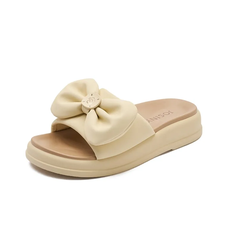 JOSINY Rubber Sole Slip Resistant Abrasion Resistant Cushioning Slide Slippers Women's-8