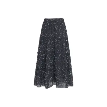 ZAZN Casual Long Skirt Women's Black