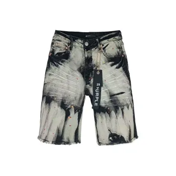 RASHOMONG Denim Shorts Unisex Black